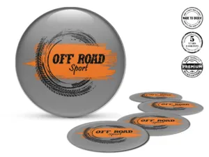 Dome Decals Stylish Hub Cap Emblems